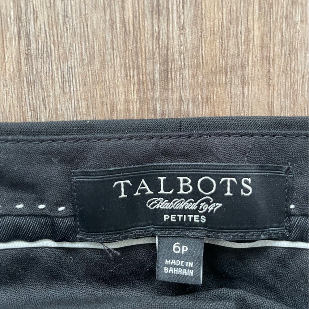 Talbot, black slacks, size 6petite